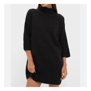 POMANDER PLACE black shimmer Vivienne sweater dress sz XS